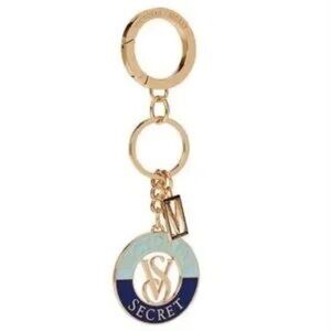 Victoria's Secret Gold and Navy Key Holder